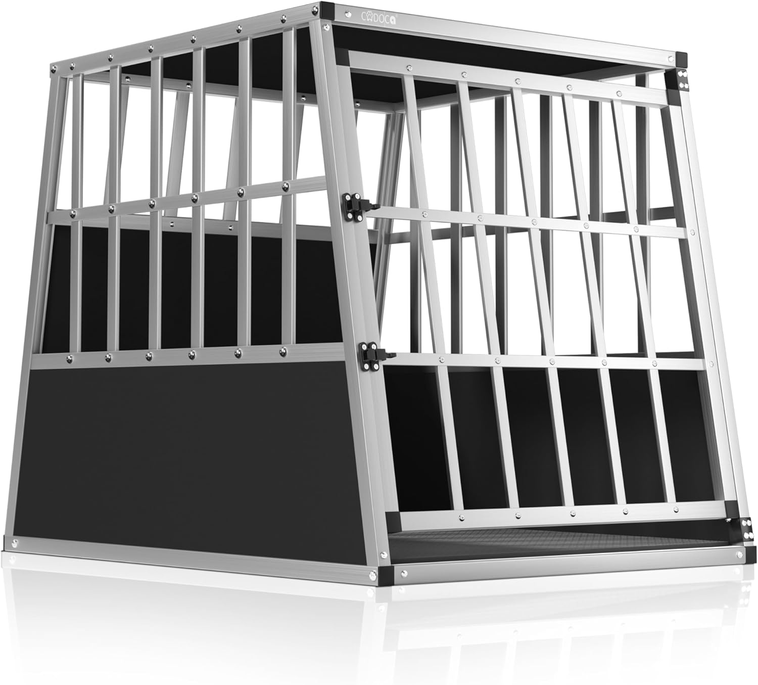 CADOCA® Dog Carrier XXL 97 x 90 x 70 cm Foldable Aluminium Waterproof Car Box