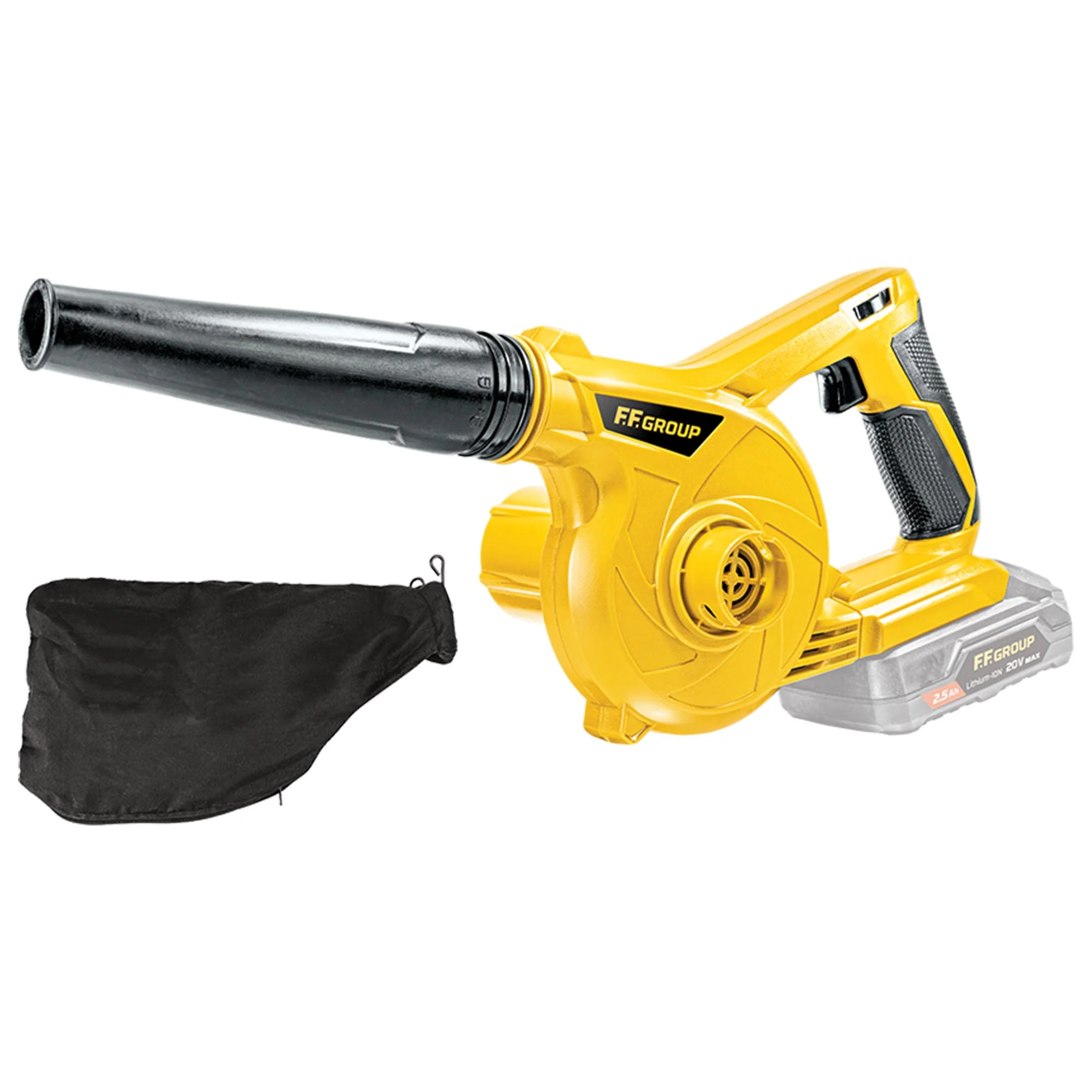 Soffiatore Aspiratore FFgroup CAB 20V – Leggero e Versatile per Pulizie Facili