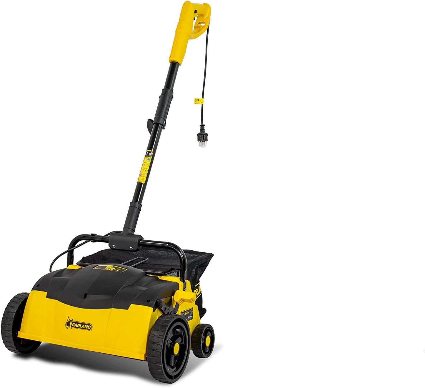 Garland - Spazzatrice per Erba Artificiale Roll&Comb 302E-V19 | 1.400 Watt di Potenza | Elettrica a Spina | 32 cm di Larghezza di Lavoro | Manubrio a Braccio Oscillante | Sacco di Raccolta da 25L