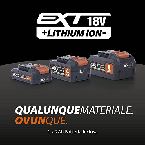 Evolution Sega universale a batteria R150RCP Li 18 V Li Ion EXT Inc Lame multimateriale : Amazon.it: Fai da te
