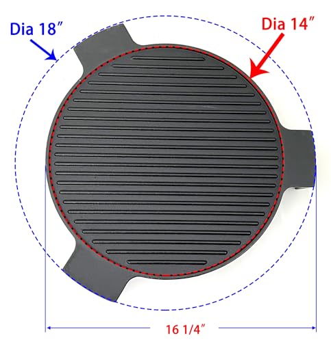 Direct Store DC143   Piastra in ghisa per griglia grande per uova verdi grandi e altre griglie da 45,7 cm di diametro, Kamado, pietra per affumicatura da 45,7 cm, pietra per pizza, deflettore di : Amazon.it: Giardino e giardinaggio