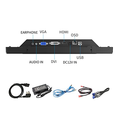 GreenTouch 13.3 pollici 10 punti Open Frame Touch Display, monitor industriale del touch screen PCAP, VGA HDMI DVI Port   16:9 : Informatica