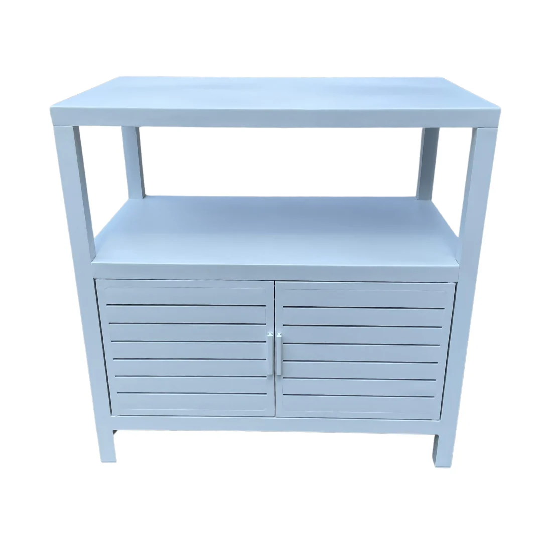 Armadietto da balcone alluminio 90x90cm Bianco