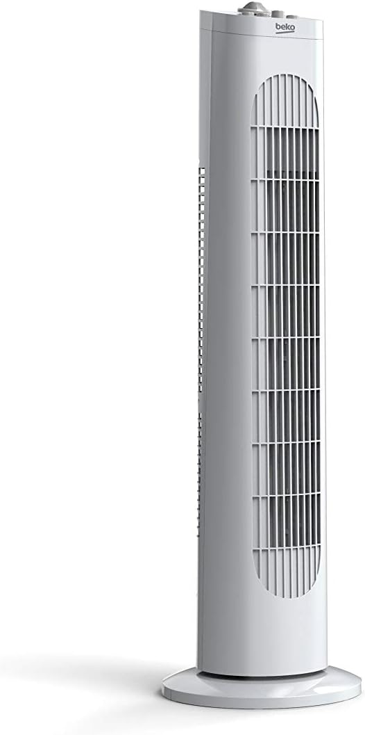 Beko EFW6900B Digital Tower Fan, 45W, 4 Speed, LED Display, Oscillation 70°, Timer 24h, Black