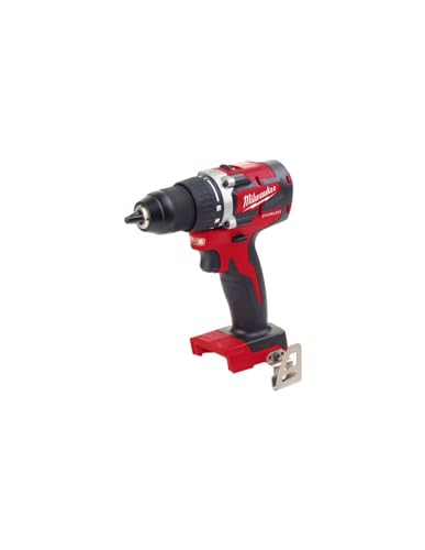 Milwaukee   Trapano avvitatore compatto BRUSHLESS 18 V senza batteria né caricatore 13 mm 60 Nm   M18 CBLDD 0 Rosso E Nero : Fai da te