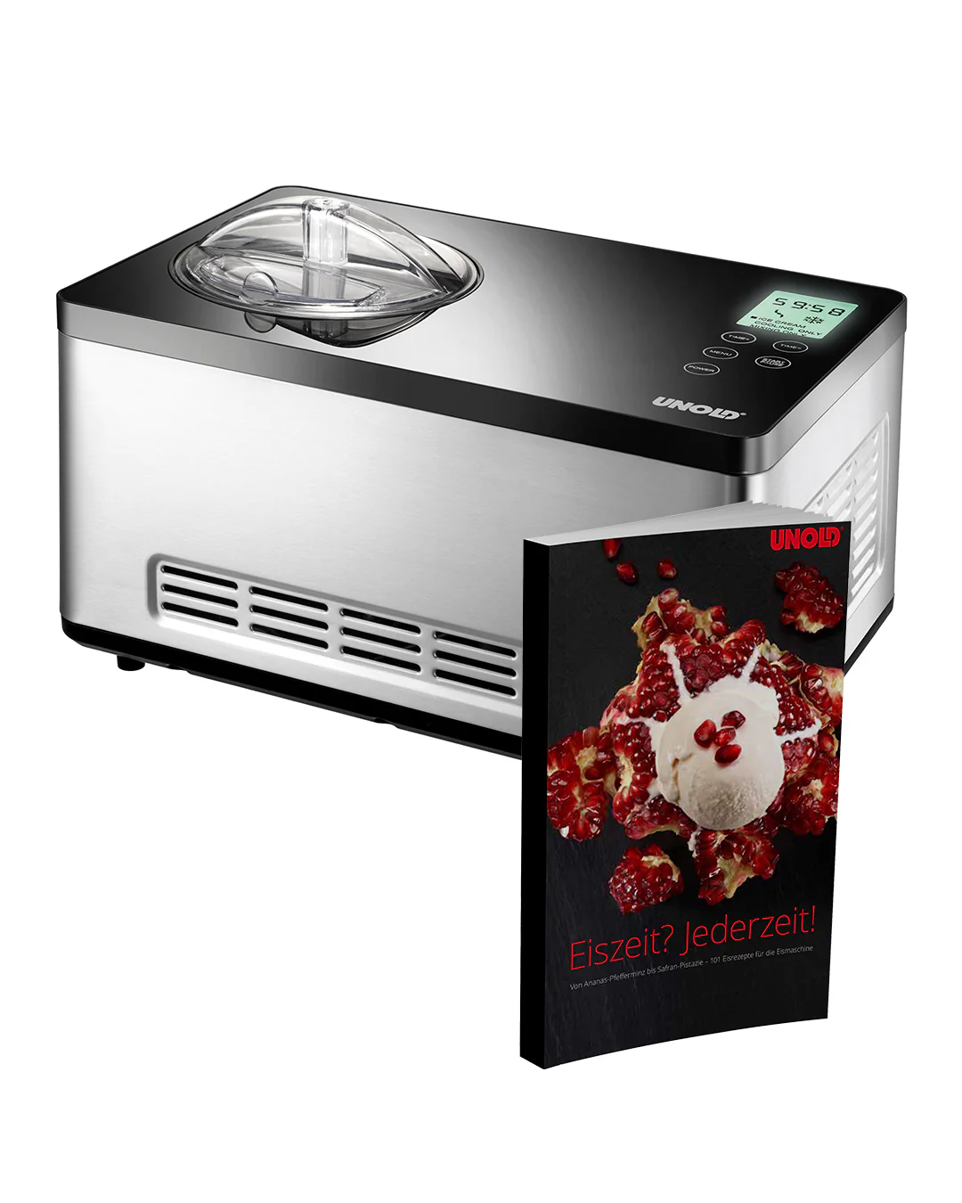 2025 Macchina per gelato Gusto con libro di ricette incluso, capacità 2 L