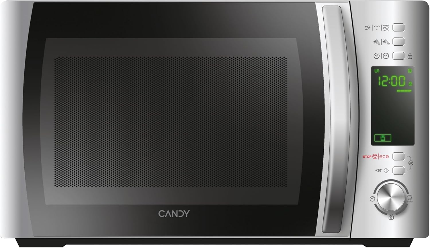 Candy COOKinAPP Forno a Microonde con Grill, 20 Litri, 700W, 40 Programmi, App Simply-Fi, Funzione ECO, Programma Baby, Child Lock, Libera Installazione, 44 x 35,75 x 25,9 cm, Bianco - CMXG20DW