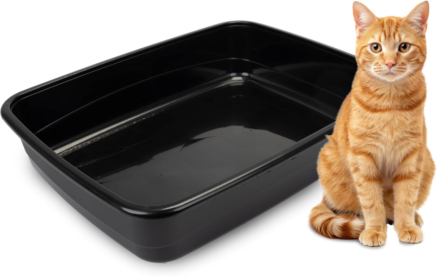 Ferplast Lettiera Igienica Toilette Aperta Gatto Gatti Nip 30 Cassetta Plastica 64,5 x 49,5 x 14cm