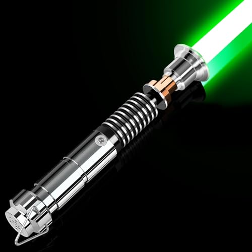 Smooth Swing Luke Duell Spada laser RGB 16 colori con controllo del movimento | 16 Sound Fonts manico in metallo Lightsaber FX spada per adulti regalo di ricarica USB C : Giochi e giocattoli