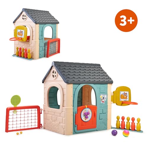 FEBER   Casual 6 Activities House, Casa con 6 Attività di Gioco, Accessori Inclusi per i Giochi, Colori Resistenti alla Luce Solare, Facile Montaggio, Da 3 Anni, Famosa (FEH23000) : Amazon.it: Giochi e giocattoli