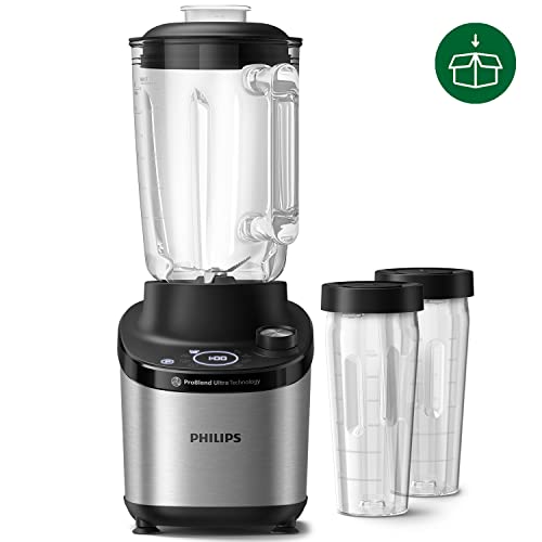 Philips Domestic Appliances 7000 Series Frullatore, 1500 watt, 2 litri, Tecnologia PowerBlend Ultra, Funzione di Pulitura Rapida, Ricette con HomeID App (HR3760/10) : Amazon.it: Casa e cucina
