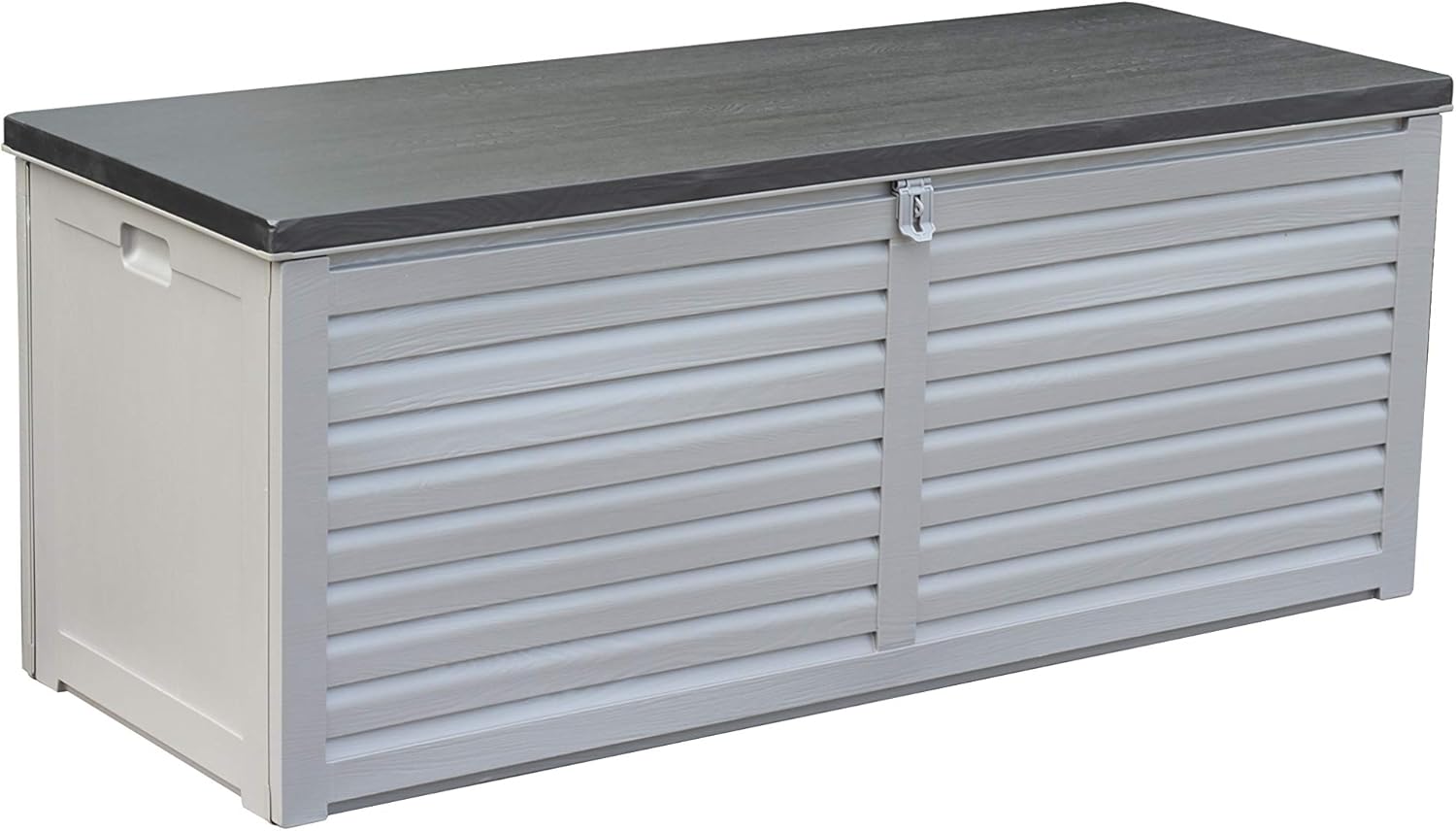 Linea Garden Friend - Baule di plastica, 390 L, Colore Grigio