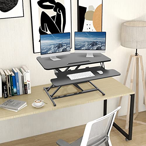ERGOMAKER Convertitore Standing Desk, 36 x 16 pollici Regolabile in Altezza, Convertitore Rapido Standing Desk : Casa e cucina
