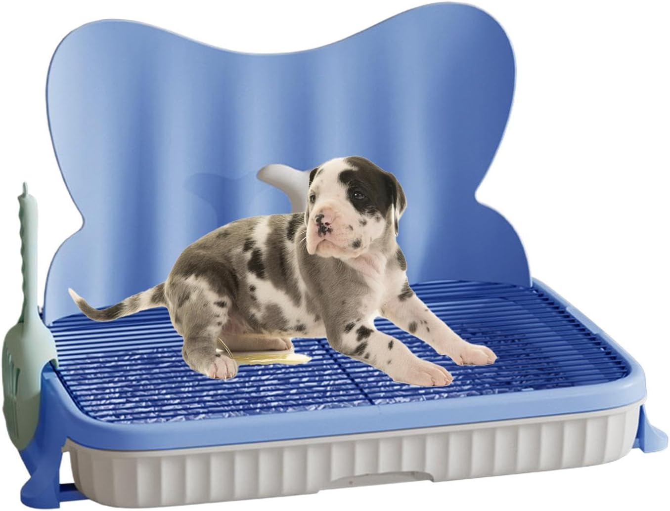 Toilette per cani, vasino anti-passo, portatile, per il bagno del cane, vassoio per WC per interni, vassoio per lettiera per cani portante, lettiera per cani di piccola taglia o addestramento cuccioli