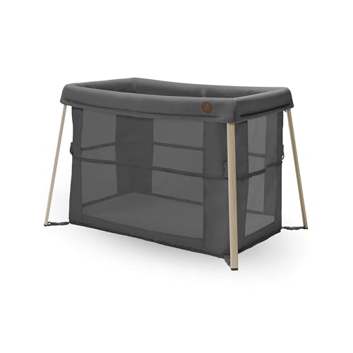 Maxi Cosi Iris 2 in 1 Culla da Campeggio Neonato, 0 3 anni, fino a 15 kg, Lettino da Viaggio Compatto, 2 Posizioni di Riposo, Leggero, Materassino in Schiuma, Borsa da Viaggio, Beyond Graphite : Prima infanzia