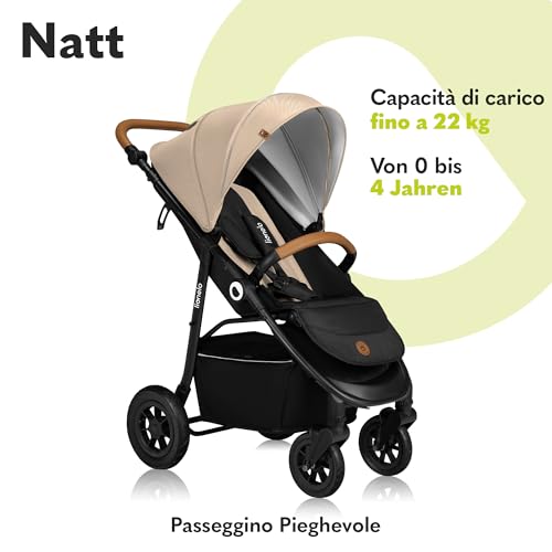 lionelo passeggino pieghevole regorabile portabibite