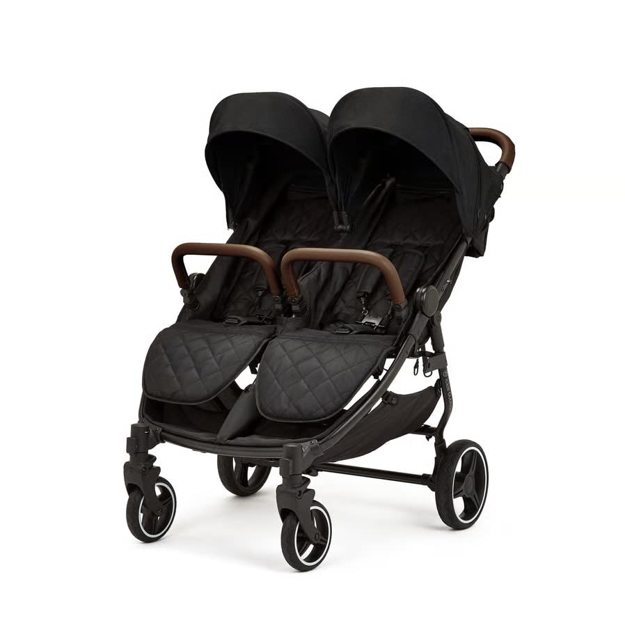 Ickle Bubba Passeggino doppio Venus Max   nero con manici marrone chiaro : Amazon.it: Prima infanzia