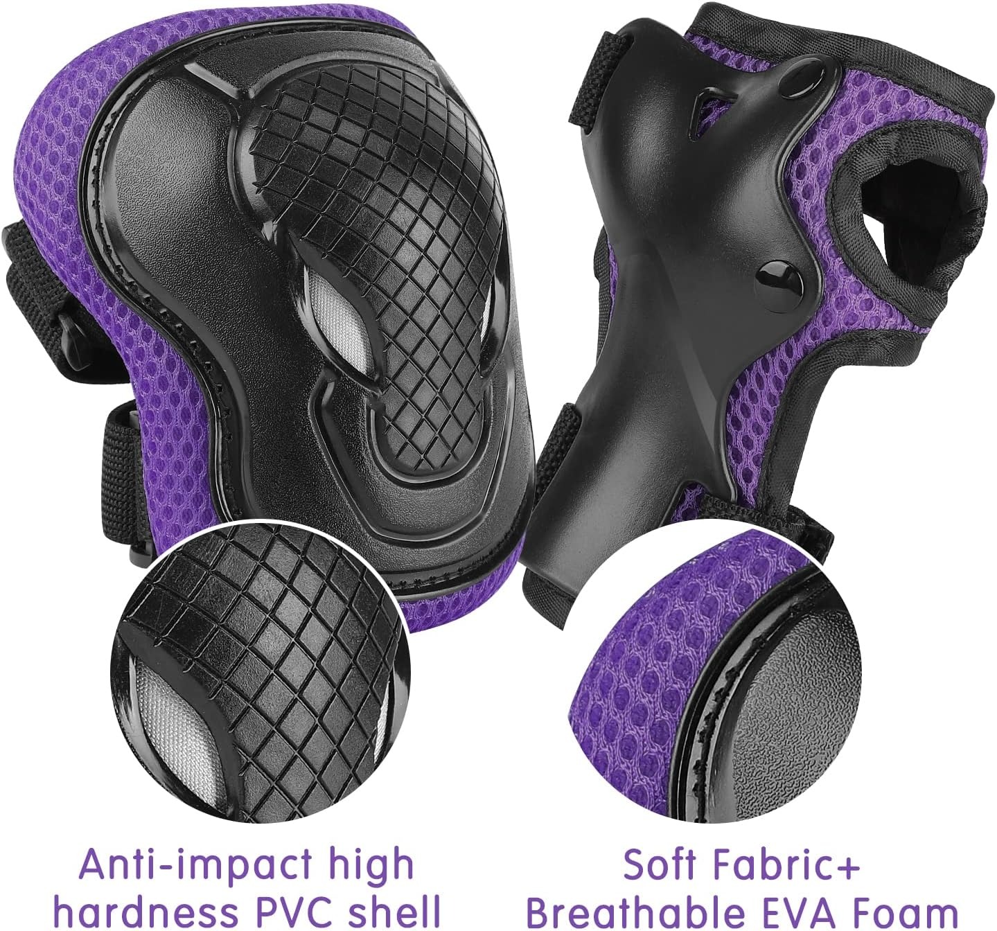 Set di Protezioni per Bambini,Wayeee Protezioni Pattini con Casco Regolabile Ginocchiere Gomitiere per Skateboard,Bicicletta,Pattinaggio, Monopattin