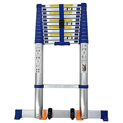 VUIPAJQC Scala telescopica Estensibile, Scala telescopica in Fibra di Vetro con Gancio Staccabile, Scale retrattili Pieghevoli Non conduttive per attività di Copertura Esterna, 150K, 8M/26f : Amazon.it: Fai da te