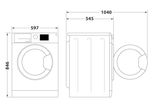 2025 Asciugatrice a pompa di calore Bauknecht BD 8D WWS / 8 kg / Classe energetica A++ / Precision Dry – asciugatura intelligente / Motore inverter / Slim – extra stretta con profondità di soli 46 cm / Illuminazione tamburo
