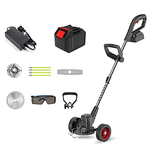 Rasaerba A Batteria, Asta Telescopica Regolabile Tosaerba Elettrico Multifunzione Per Uso Domestico 21V 2000mA Nero Tosaerba A Batteria Per La Cura Del Prato Vialetto Giardino (15 Celle A Batteria) : Amazon.it: Giardino e giardinaggio