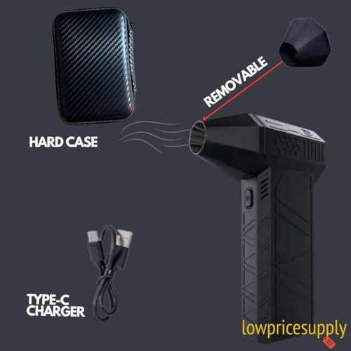 Ventilatore a secco Turbo Jet, ad altissima velocità, 150000 giri/min, con batteria da 21 V, agli ioni di litio, 3,0 Ah   caricabatterie, ventilatore portatile per foglie, asciugatura auto, rimozione : Amazon.it: Giardino e giardinaggio