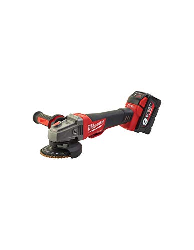 Milwaukee 4933451471   Smerigliatrice angolare Brushless 18V 9.0Ah M18 Fuel Ion disco 125mm con interruttore uomo morto freno : Amazon.it: Fai da te