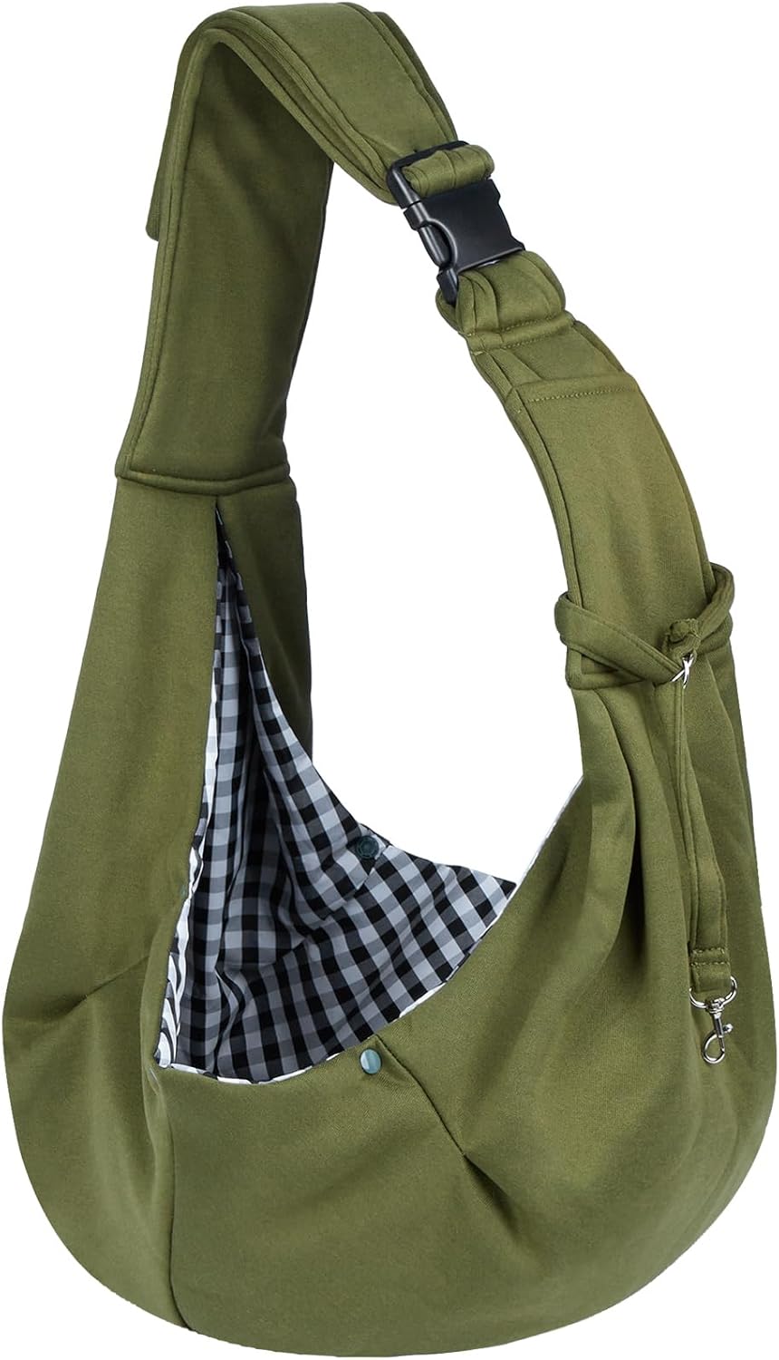 Sarsumir Borsa da Viaggio per Cani Piccola, Gatti, Trasportino da Passeggio Tracolla Regolabile Nero