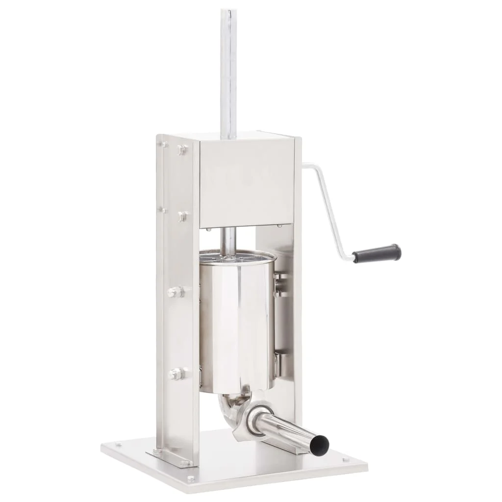 Insaccatrice Manuale Argento 3 L in Acciaio Inossidabile