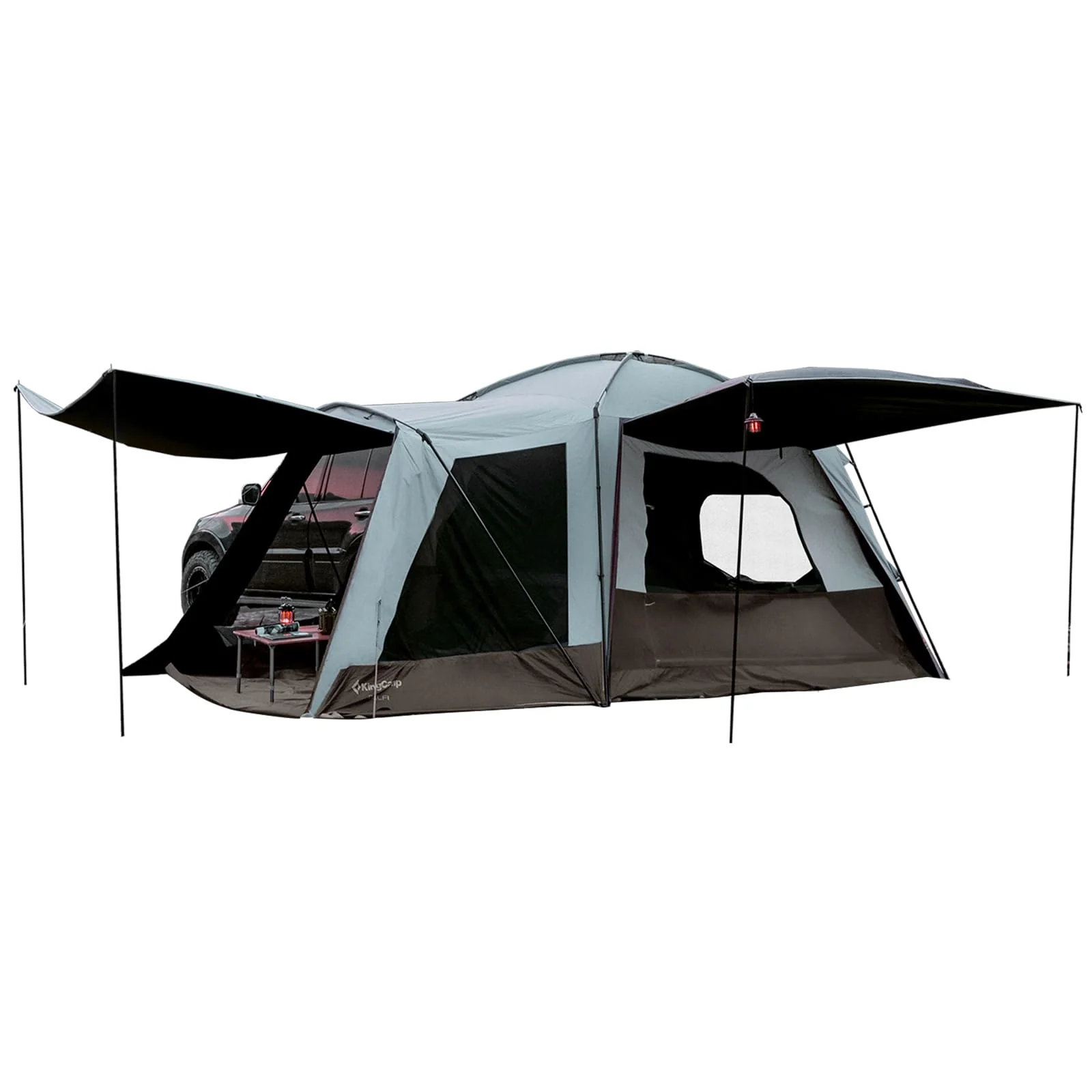 2025 KingCamp Hawly Tenda familiare – Tenda autonoma per camper con altezza interna di 228 cm, vele parasole, colonna d’acqua 3000 mm e uso versatile