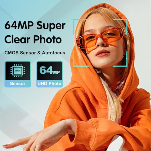 Macchina Fotografica Digitale, 64MP 4K Zoom Digitale 16X Fotocamera Digitale Autofocus con Flash Potente Macchina Fotografica Compatta con Scheda 32GB : Elettronica