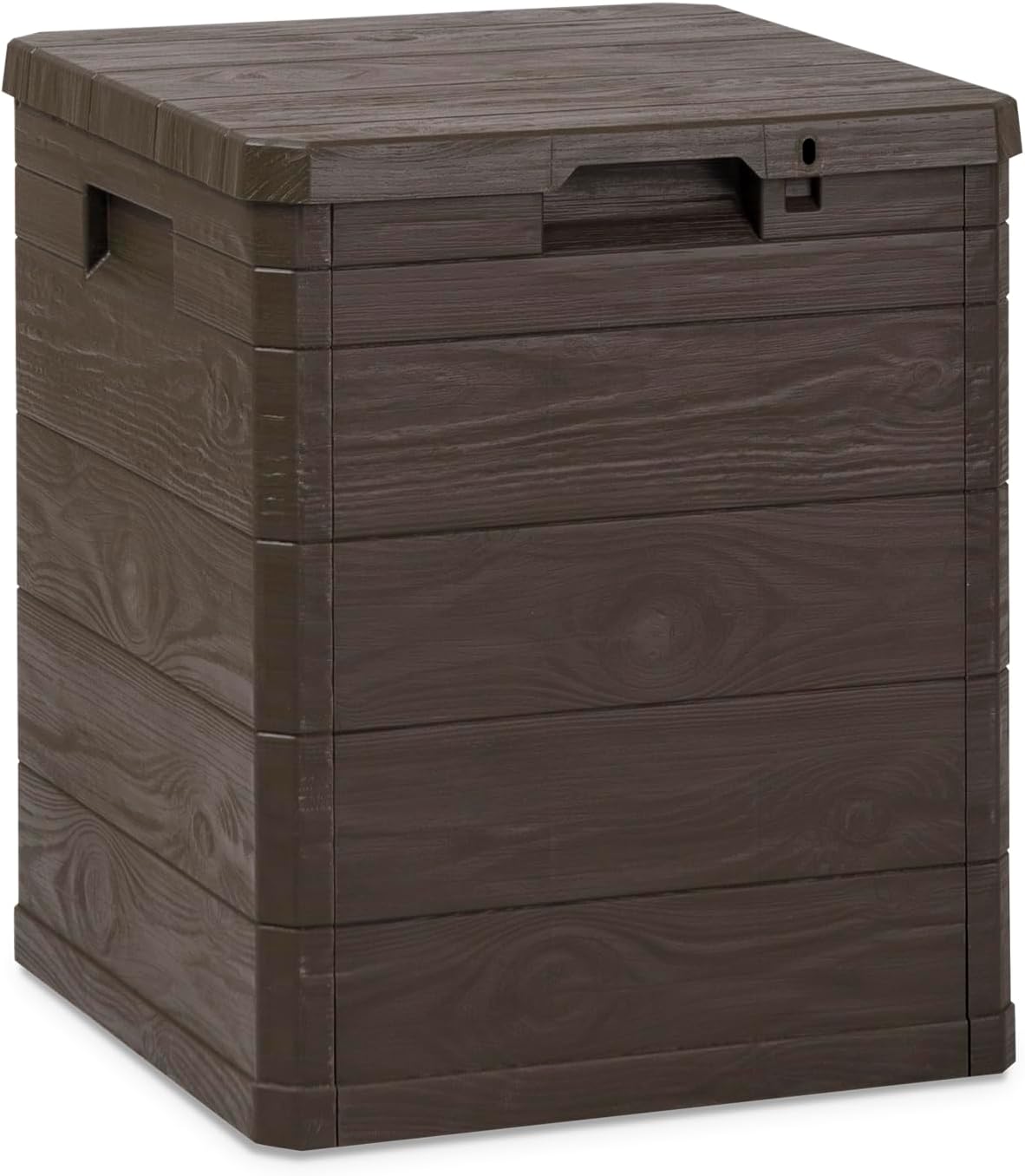 Toomax Multibox baule Woody's da 90 litri, contenitore da esterni multiuso, colore antracite, dimensioni cm 42,5x44x50h