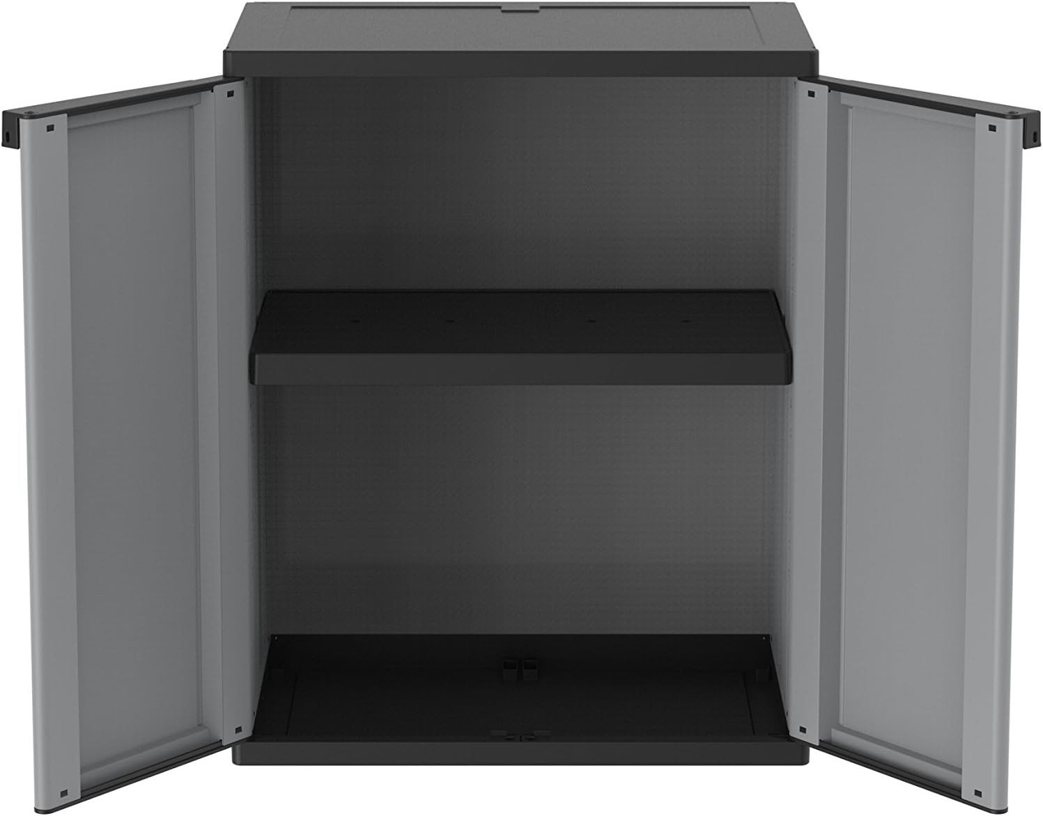 Terry, Jline 68 , Armadietto in Resina con Due Ante, 1 Ripiano Interno, da Interno Esterno. Materiale: Plastica, Dimensioni: 68x37,5x85 cm