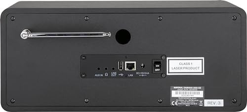 Imperial Radio Internet DABMAN i200 CD/radio digitale DAB  con lettore CD (audio stereo, radio Internet/DAB /DAB/FM, WLAN, Bluetooth, ingresso Aux in, uscita, Spotify) nera : Elettronica