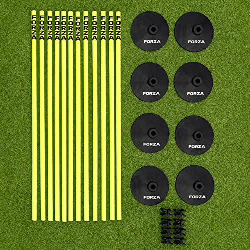 FORZA Pali Slalom | Attrezzatura Sportiva per Allenamenti | Attrezzatura Calcio | Kit di Agilità & velocità per Uomini Donne E Bambini | Ostacoli Allenamento Calcio : Amazon.it: Sport e tempo libero