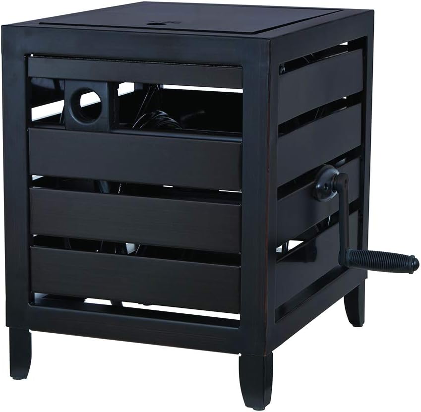 Armadietto portatubi in metallo AMES NeverLeak, capacità 46 metri, resistente al freddo, nero.