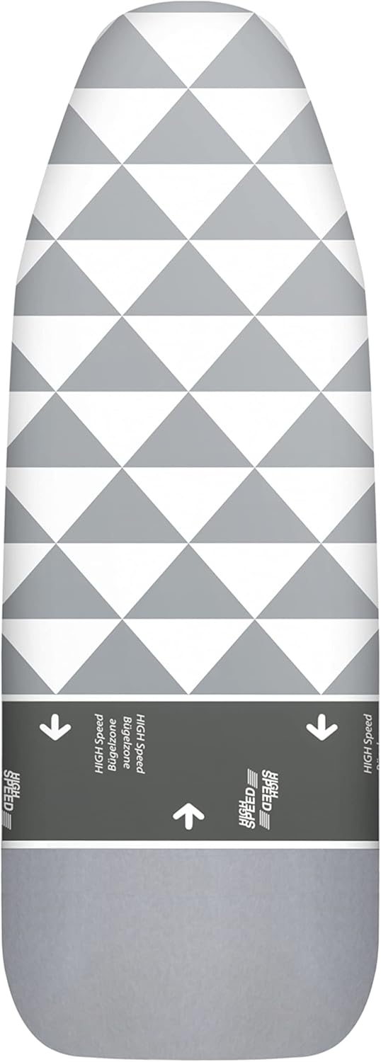 Universal Ironing Board Cover 120 x 40 cm for Steam Iron, Ironing Board Cover with Rubber Drawstring, Heat Reflective Aluminium Coating, Steam Resistant (M) Made in Germany