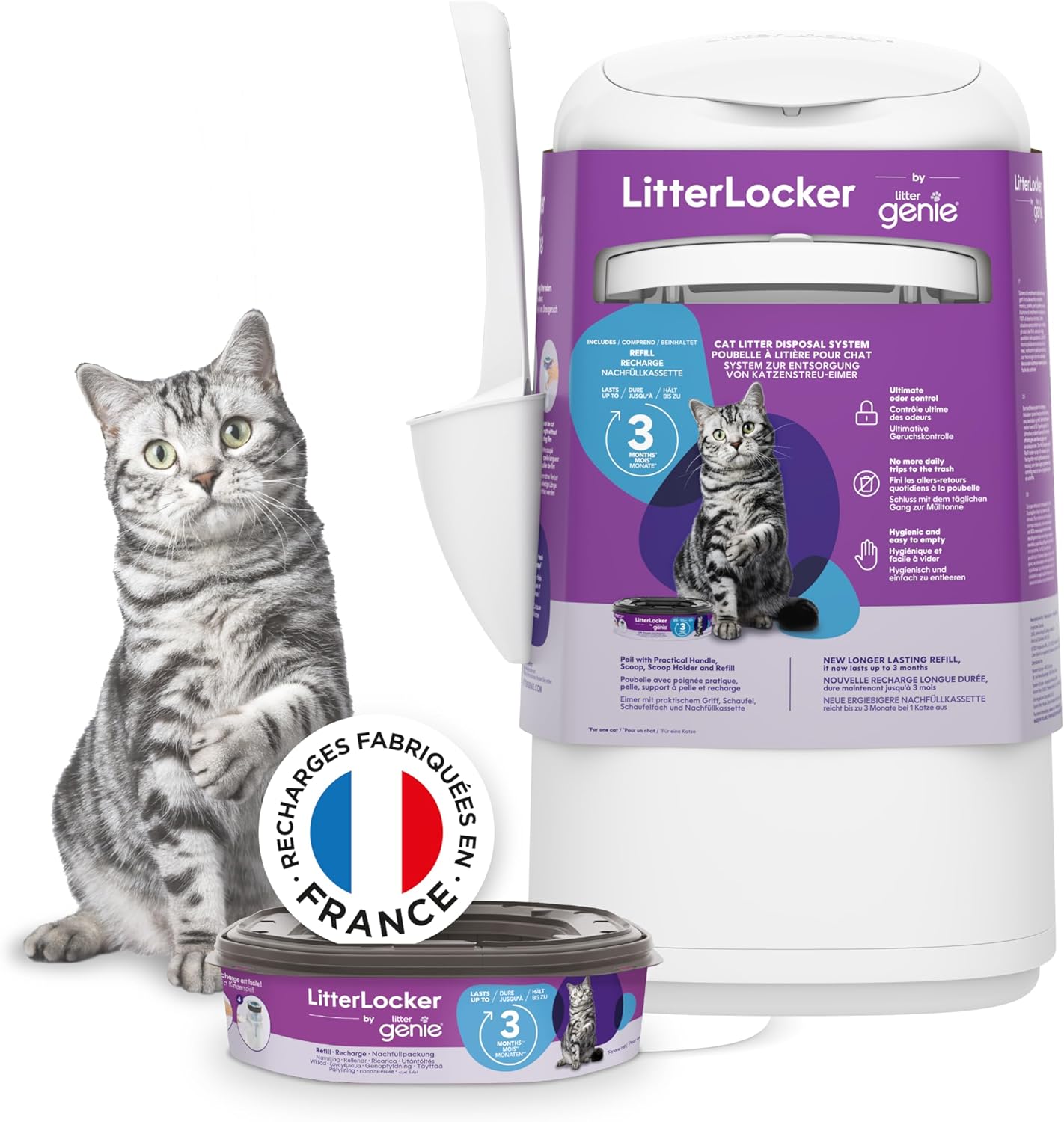 LitterLocker Fashion 10400 - Cestino per lettiera per gatti