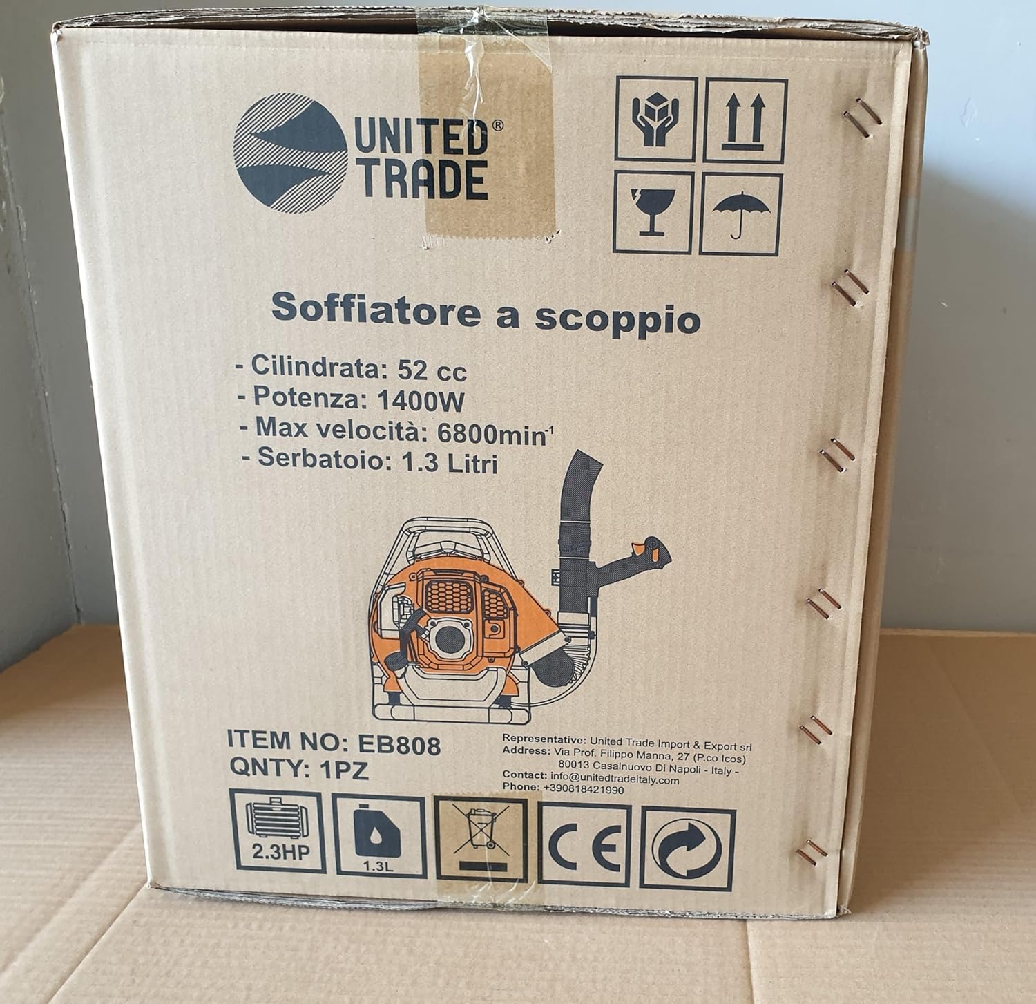 UNITED TRADE Blower Burst Backpack Shoulder 52 cc.