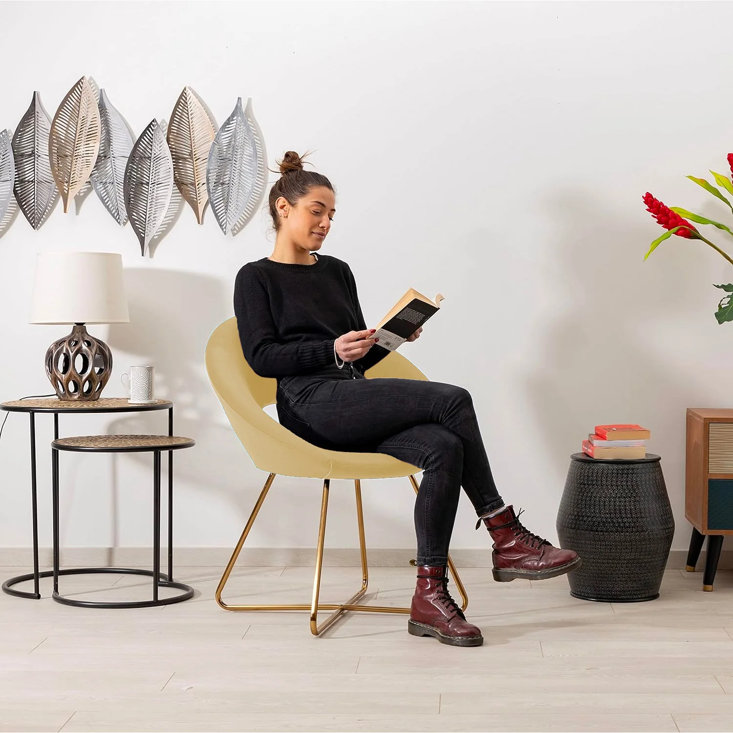 Poltroncina London Sabbia Velvet