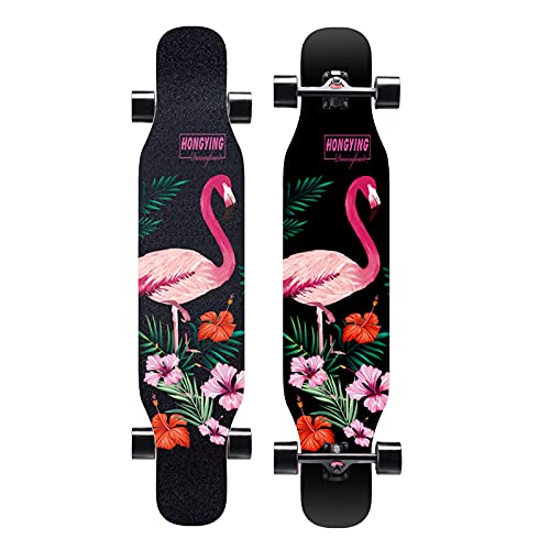 43 pollici Freeride Longboard 7 strati acero con ruota flash Skateboard per adulti Cruiser completo per crociera, carving, freestyle e downhill, ragazzi ragazze ragazzi A : Sport e tempo libero