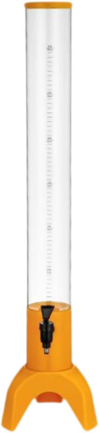 Jiuvaso Distributore di bevande, distributore di birra, liquori, margarita, succo, facile da pulire con rubinetto per la festa del papà, pub, Arancia 3l