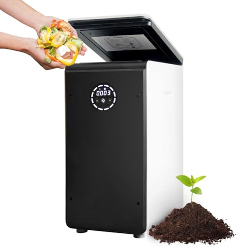 19L Composter elettrico per cucina, Compost intelligente bidone esterno/interno, schermo LED senza odore, trasformare i rifiuti alimentari in fertilizzante per giardino, Compost di rifiuti alimentari : Amazon.it: Giardino e giardinaggio