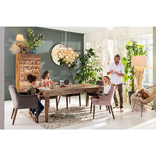 Kare Design sedia imbottita con braccioli Mode Velvet Grau, altezza di seduta 49cm, stile classico elegante, : Amazon.it: Casa e cucina