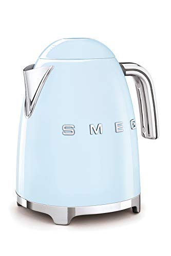 Smeg, Bollitore Elettrico KLF03PBEU 1,7 L, Filtro Anticalcare Lavabile, Autospegnimento di Sicurezza, Indicatore Livello di Acqua, Base Antiscivolo e Avvolgicavo Integrato, Potenza 2400W, Azzurro : Amazon.it: Casa e cucina