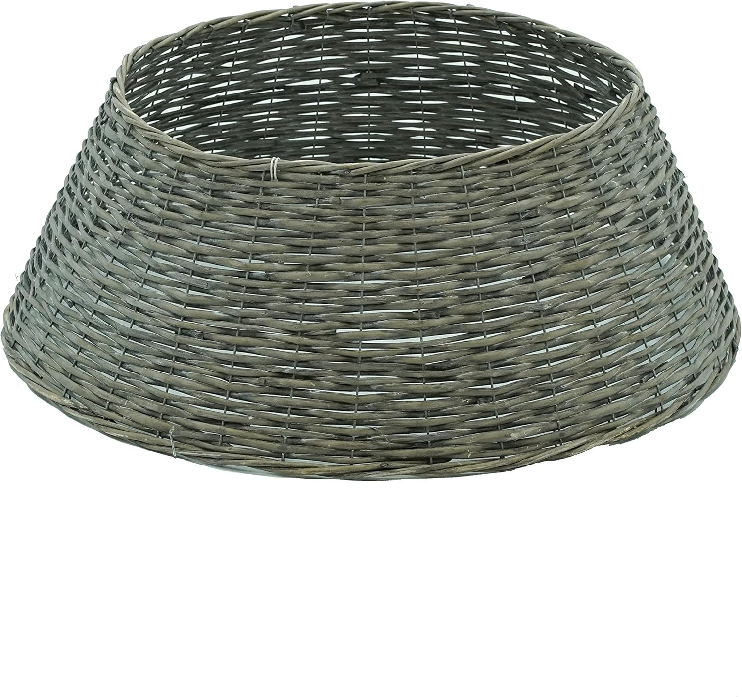 Stilè Copri Base per Albero di Natale in Vimini D.49/69xH.26 cm. (Light Grey)