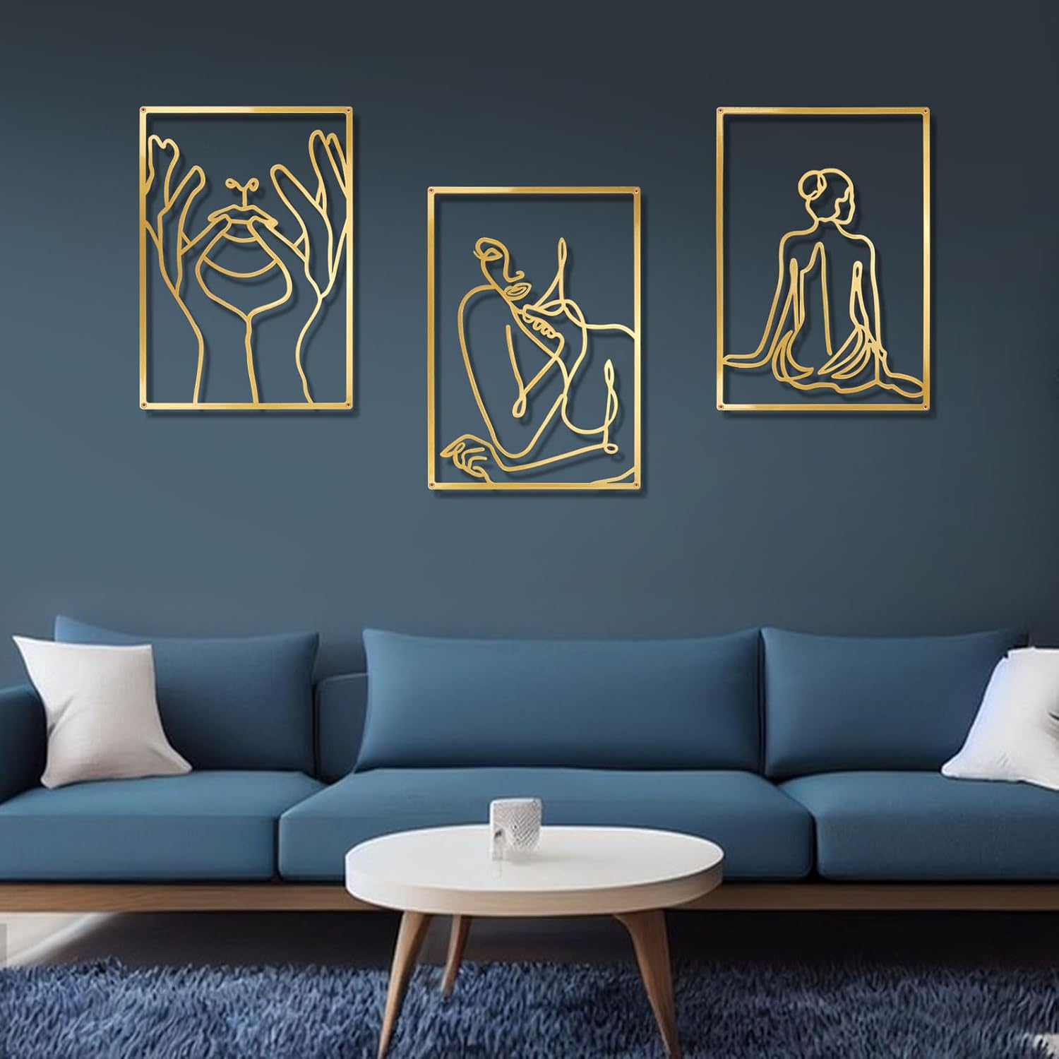 Opaltool Decorazione da Parete in Metallo Nero, 4 Pezzi Foglie di Lotus Dorato Foglia di Palma Foglie di Monstera Decorazione da Parete Ornamenti per La Decorazione Dell'hotel del Soggiorno Dell'home