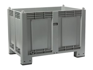 Cassa pallet Carvel 1200x800x850mm in polipropilene con 4 piedi, 600lt