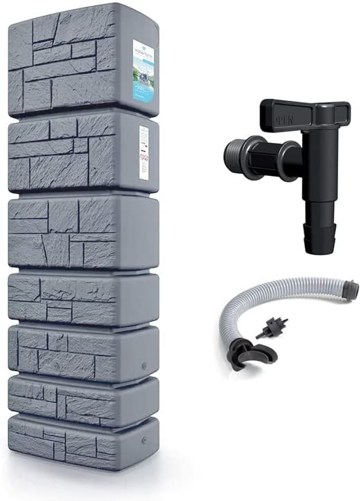 2025 Serbatoio per acque piovane Tower Stone, serbatoio per pioggia 350-500L