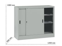 Armadio ante scorrevoli Tecnotelai 1200x500x1000mm con 2 piani regolabili